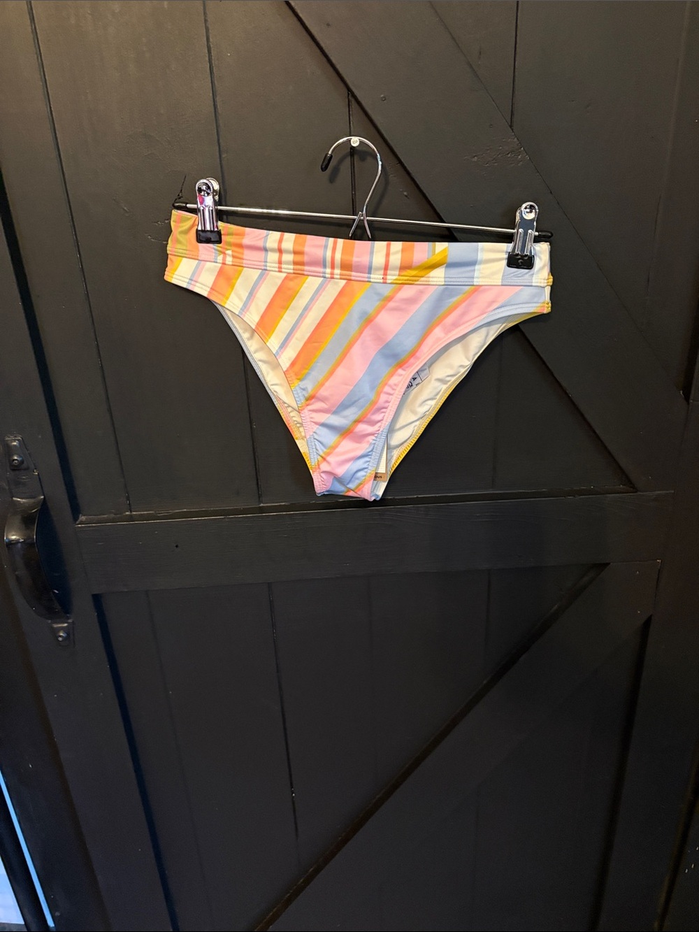 Billabong Pastel Stripe Bikini Bottom - Pink, Yellow, Blue